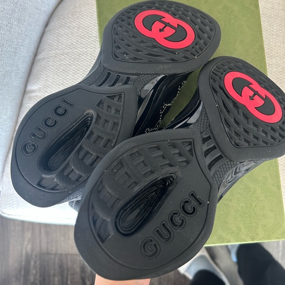 GUCCI Women's GG Crystal Embellished Run Sneakers - Picture 10 of 17